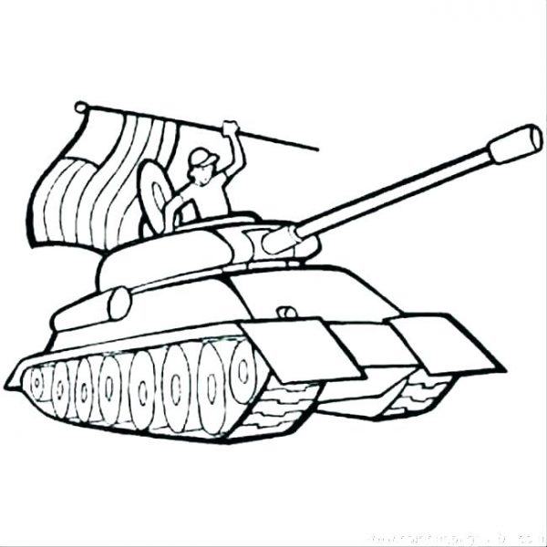 Vẽ xe tăng và người lính lái nó