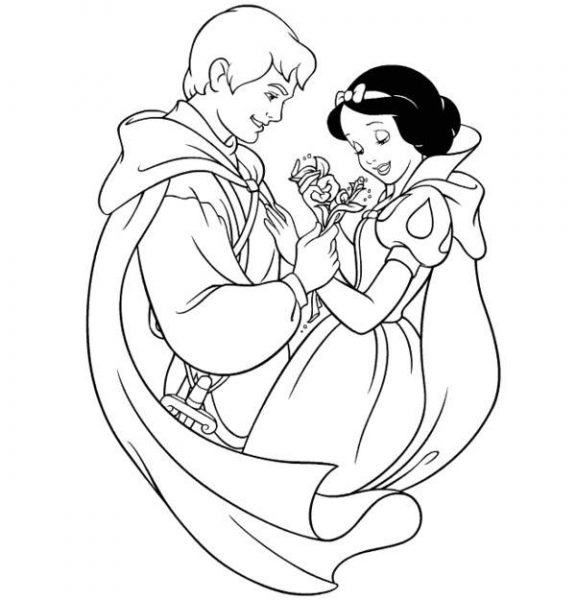 Để vẽ bức tranh Bạch Tuyết hạnh phúc bên hoàng tử