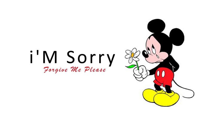 Hình ảnh chuột mickey tặng hoa dễ thương