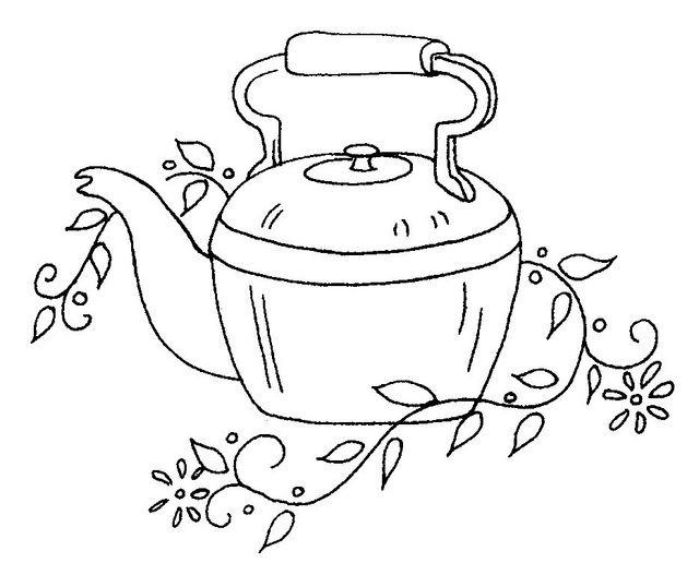 Vẽ trà và lá