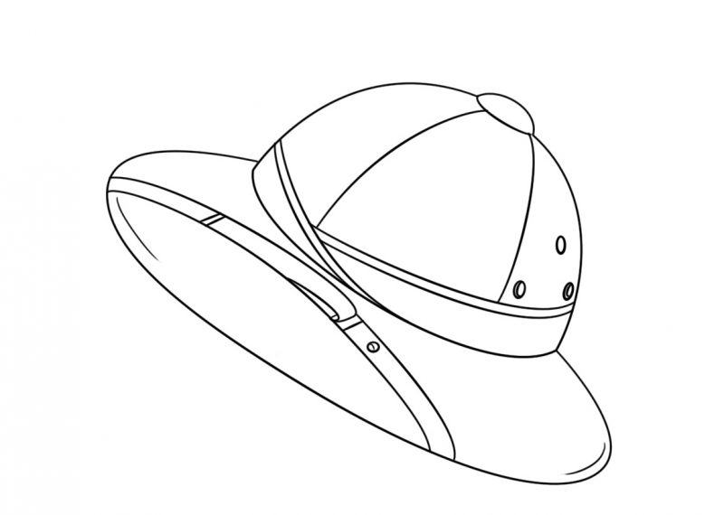 Một bản phác thảo của chiếc mũ của một người lính