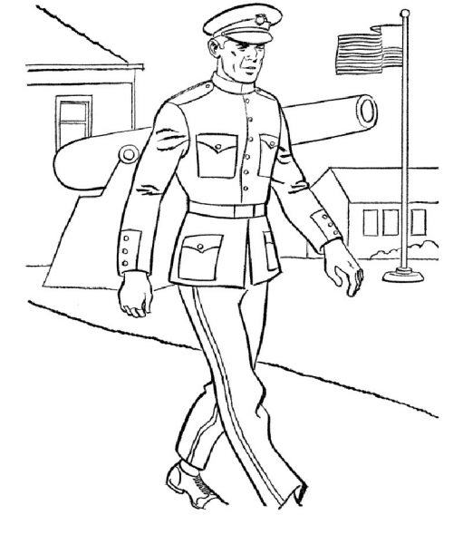 Một bộ phim hoạt hình đi bộ về một người lính