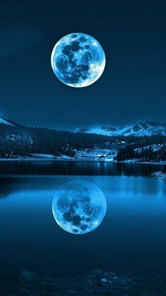 Một bức tranh rất đẹp về mặt trăng