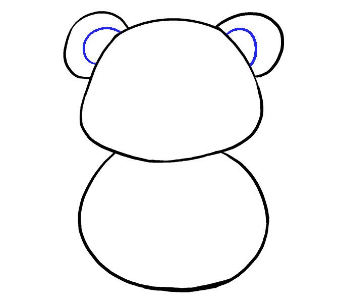 Vẽ gấu đơn giản