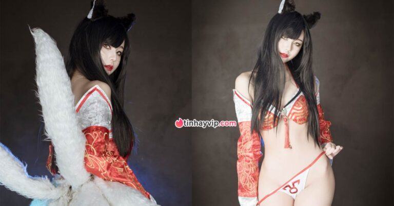 Cosplay Ahri LMHT 18+ Yuna xinh đẹp và gợi cảm hết nấc