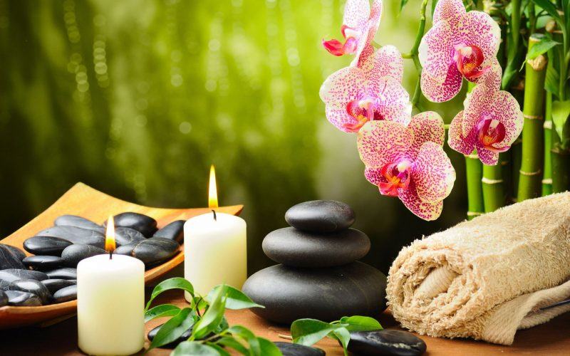 Một bức ảnh của một spa đá cuội