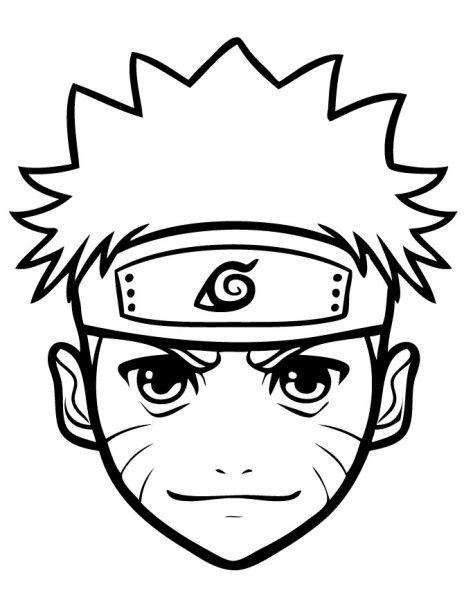 Tranh tô màu bàn tay giơ lên ​​của Naruto