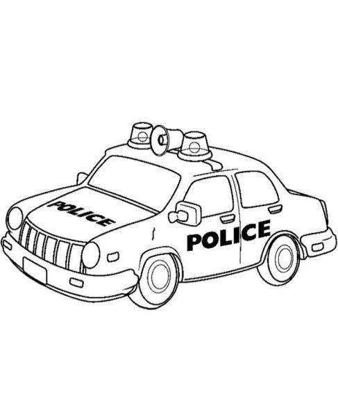Cận cảnh một chiếc xe cảnh sát