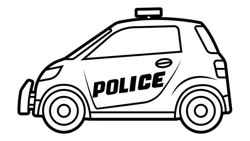 Hình ảnh xe cảnh sát mini