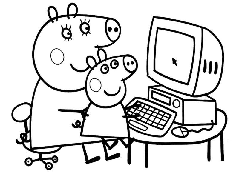 Chơi phim hoạt hình Peppa Pig trên máy tính