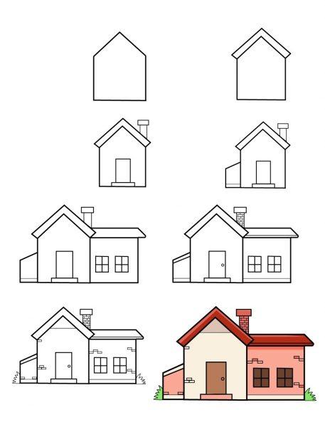 Làm thế nào để vẽ một ngôi nhà từng bước
