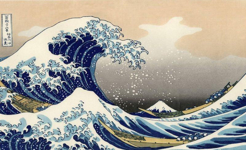 Hình ảnh đẹp về Nhật Bản với những con sóng lớn
