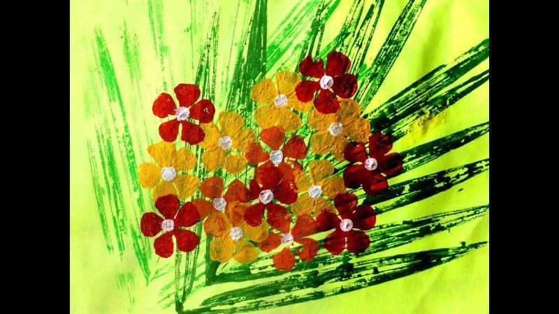 Cách vẽ hoa và lá sáng tạo