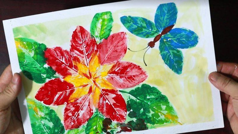 Cách vẽ hoa, lá, cánh bướm