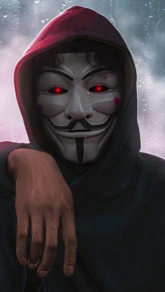 hình ảnh hacker với đôi mắt đỏ