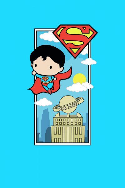 Hình chibi siêu anh hùng bị lạc trong thành phố