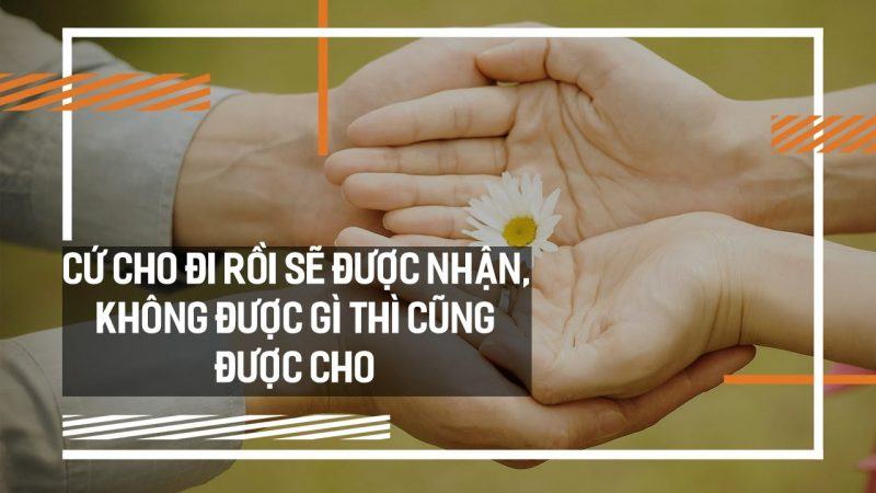 ảnh để cho đi và nhận lại nhiều hơn