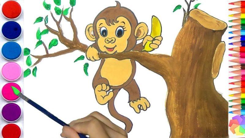 Vẽ một con khỉ dễ thương
