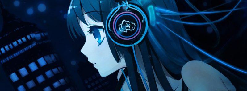 Ảnh bìa anime nữ DJ