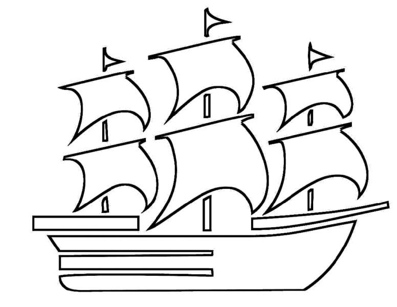 Một bản phác thảo của một chiếc thuyền trong gió