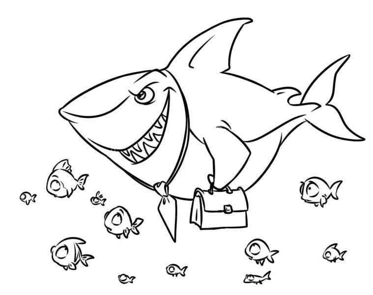 Phim hoạt hình cá mập cầm túi