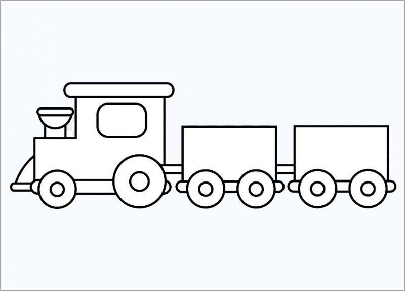Một bản vẽ của một đoàn tàu
