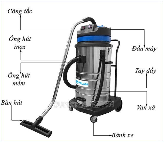 máy hút bụi công nghiệp 3000w