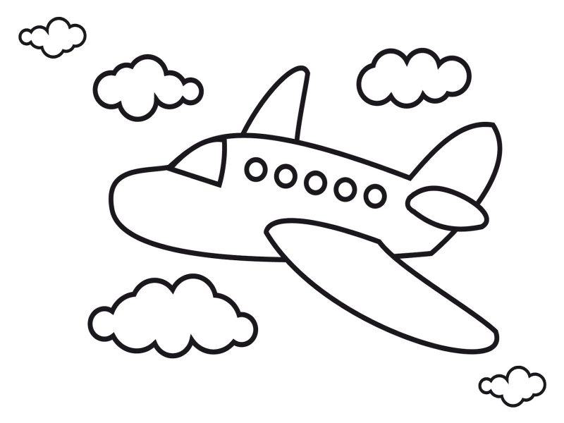 Vẽ máy bay cho bé