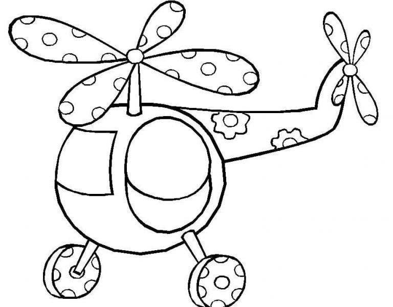 Trang màu máy bay trực thăng với các hình dạng