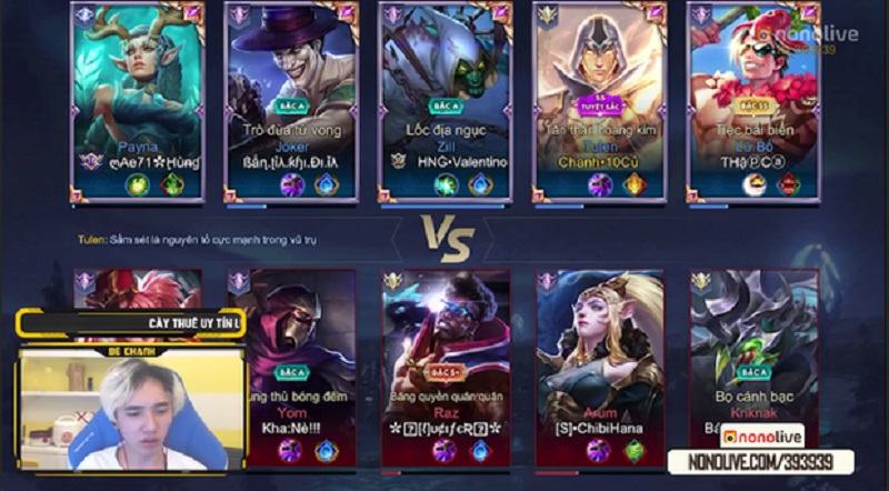 Admin Garena nói về streamer Bé Chanh trong Liên Quân