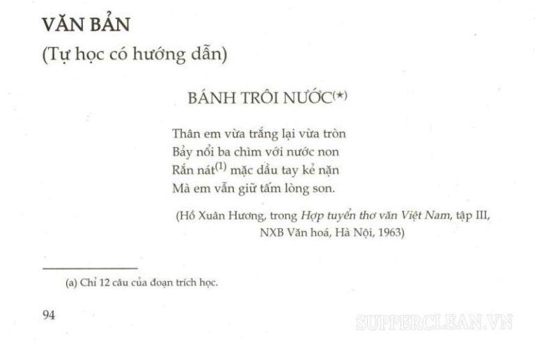 Nội dung bài Bánh trôi nước