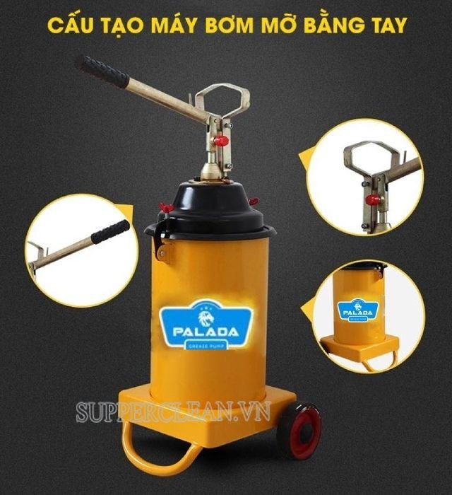 Cấu tạo cùng nguyên lý hoạt động của máy bơm mỡ bằng tay