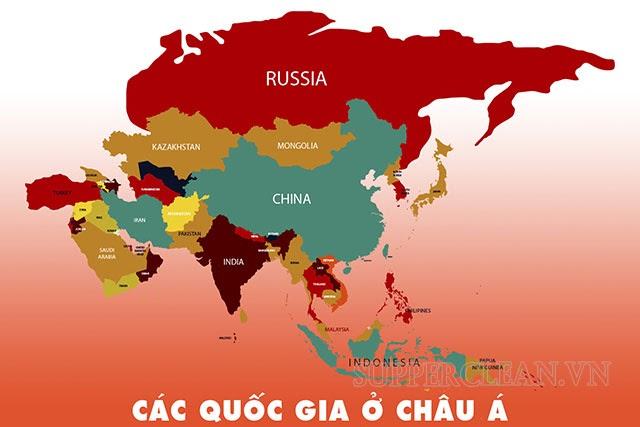 châu á gồm những nước nào