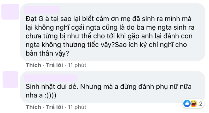 Fan vào trang của Đạt G post bài vui vẻ đi cafe đi đừng đánh phụ nữ