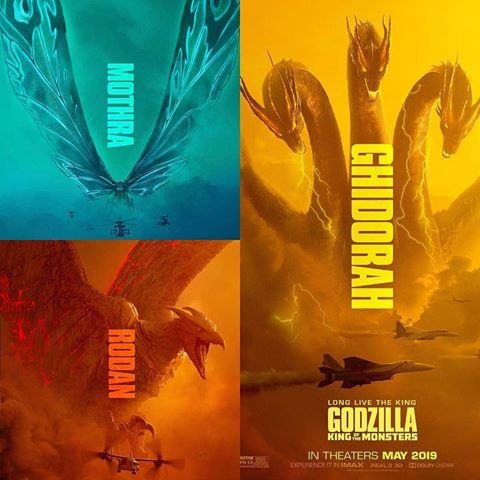 Ba Kaiju sẽ xuất hiện trong Godzilla 2 (Nguồn: Instagram)