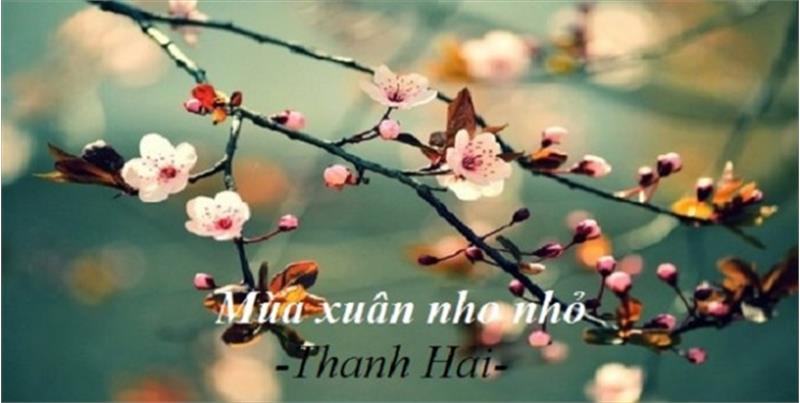 Phân tích bài thơ Mùa xuân nho nhỏ của Thanh Hải