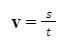 Công thức tính vận tốc