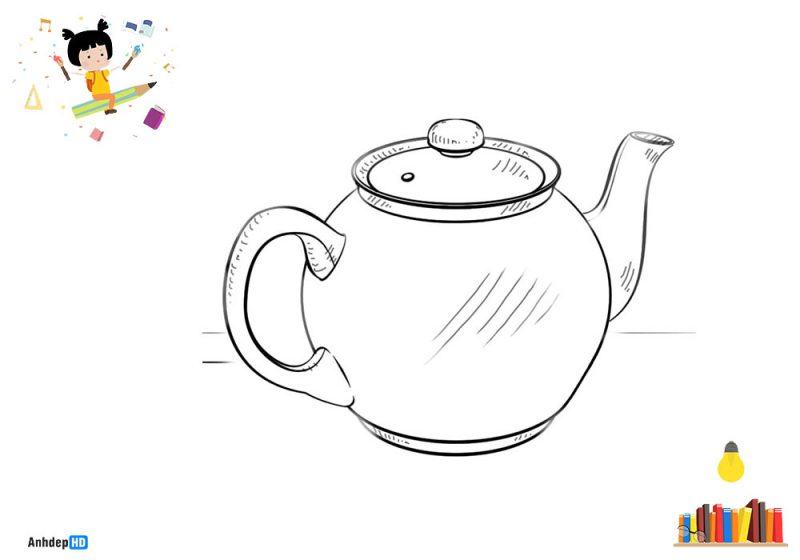 Vẽ ấm trà