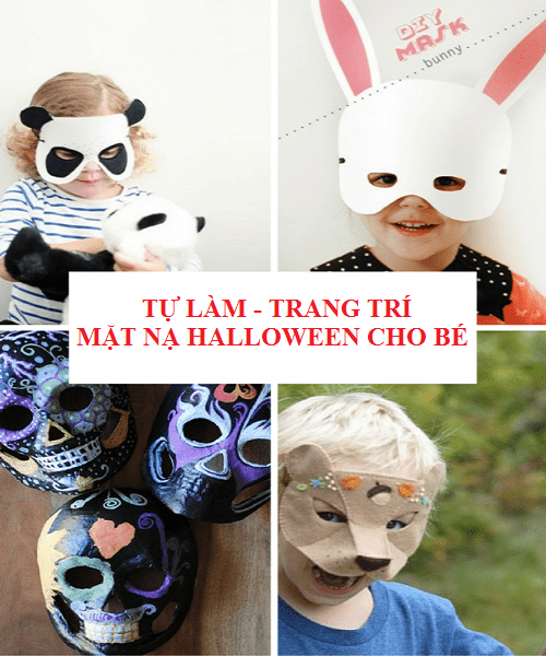 Cách trang trí mặt nạ Halloween handmade cực đẹp cho bé