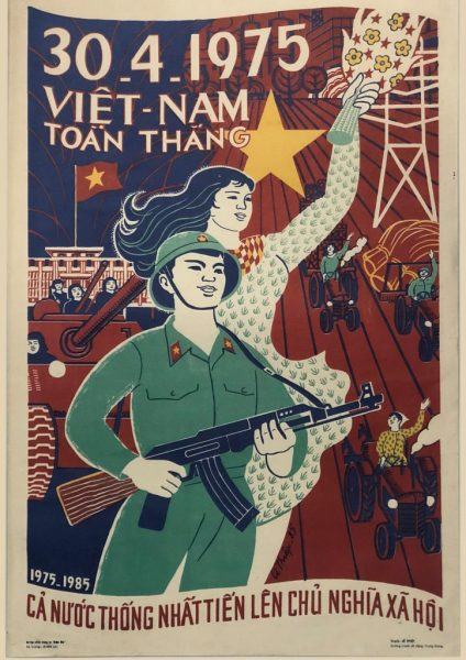 Vẽ 30 4 kỷ niệm chiến thắng của Việt Nam