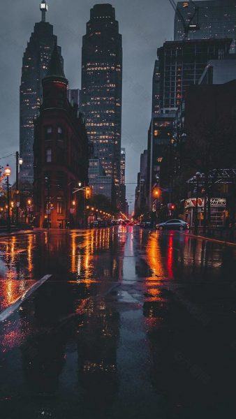 Hình ảnh một đêm buồn trong thành phố