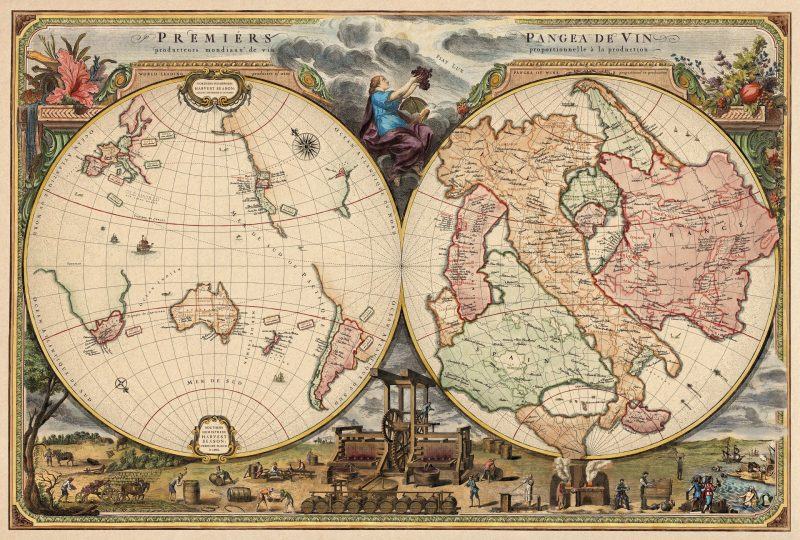 ảnh bản đồ thế giới cổ điển