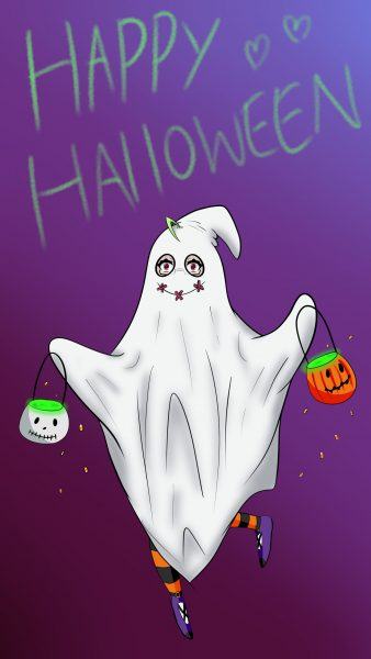 hình ảnh ma halloween đáng yêu