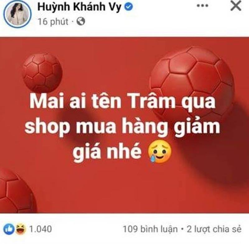 Khánh Vy đang nói