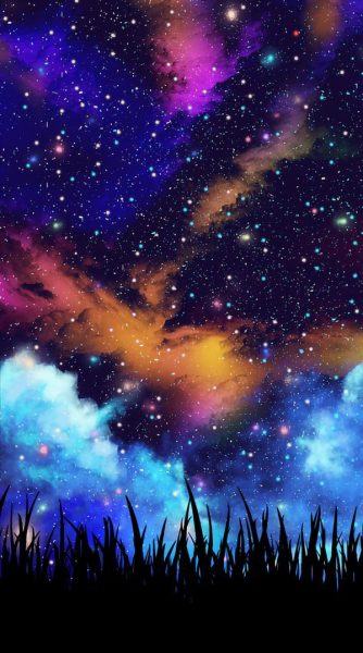 một bức tranh tuyệt đẹp về bầu trời đêm thiên hà