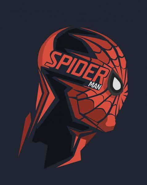 Một bức tranh Spider-man được vẽ ở góc