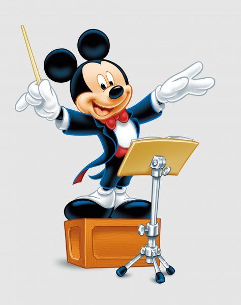 hình ảnh chuột mickey nhạc trưởng