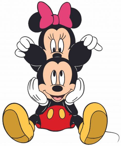 Hình ảnh dễ thương của chuột mickey và minnie