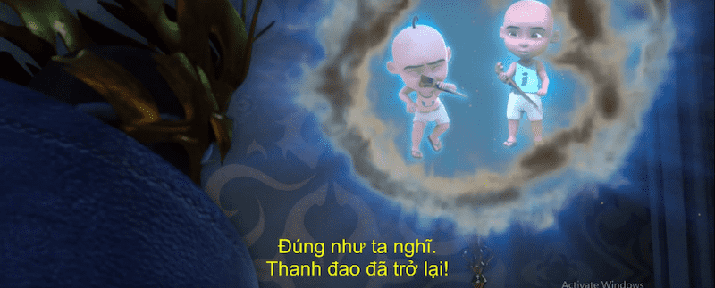 God's Blade đóng vai trò quan trọng trong Upin & Ipin: Legend of the Sword 