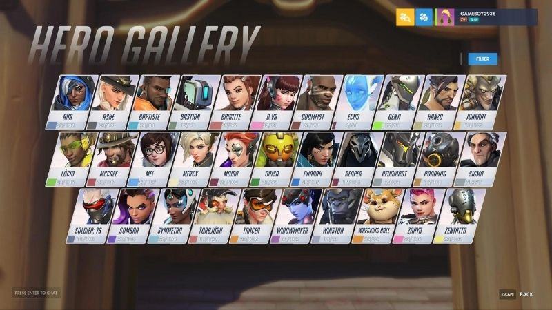 Hệ thống nhân vật Overwatch